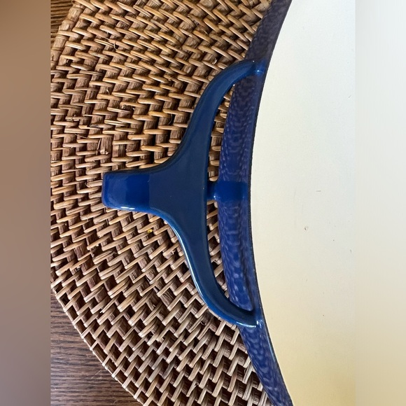 Vintage Mid-Century Dansk Blue 💙 Enamel Coated Cast Iron Kobenstyle Paella Pan - Picture 9 of 10